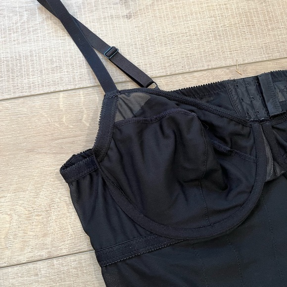 TORRID 3X black mesh strappy lingerie bodysuit NWT - Picture 6 of 9